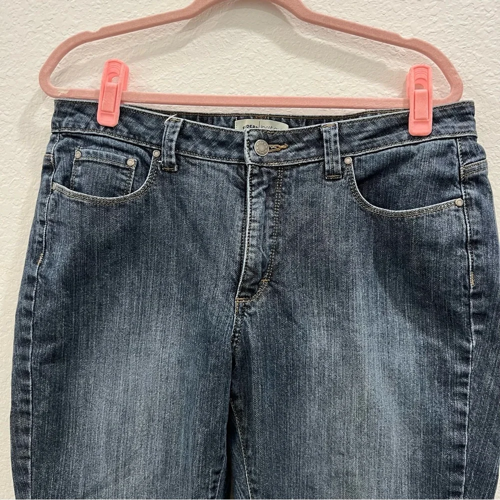 Riders by Lee‎ Women's Size 14P. Mid Rise Bootcut  Jeans Blue Dark Wash Denim